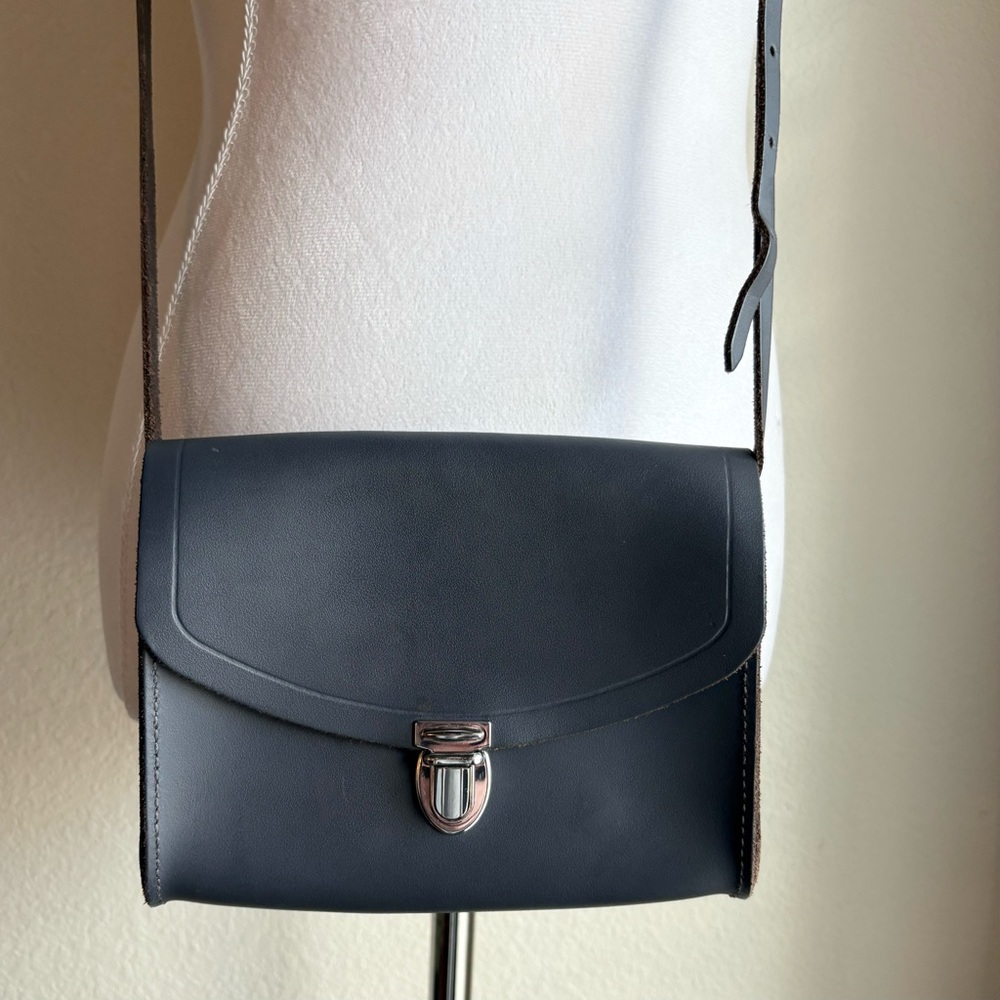 The Cambridge Satchel Company Navy Blue Leather Crossbody Bag